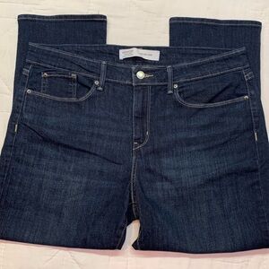 NWOT Levi's Signature Mid-Rise Capri Denim Jeans - Women's Size 16/33 Dark Wash